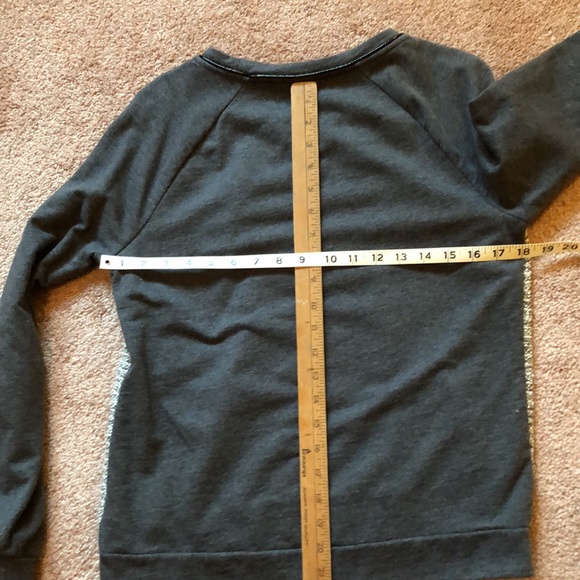 Gray & black cotton lounge top Jaclyn Smith - Picture 4 of 10